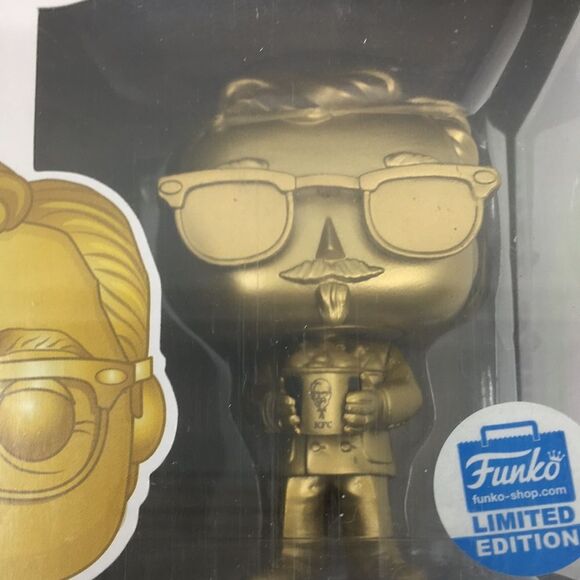 Funko Pop! Colonel Sanders #05 KFC Vinyl Figure Gold Limited Edition Pop Icons - Picture 2 of 16
